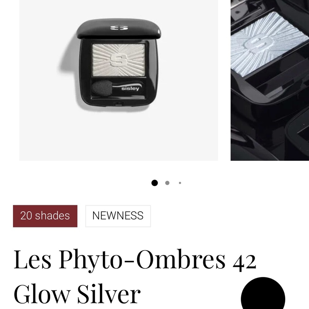 Authentic Sisley Les Phyto-Ombres 42 Glow Silver Eyeshadow